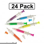 Syringe Highlighter Pen 24 Pack Assorted Neon Colors for Kids Fun Party Favors Gift Novelty School Prizes.  B07D4M4FRF
